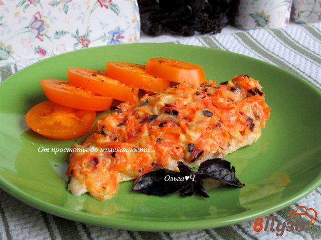 фото рецепта: Куриное филе с морковью и сыром