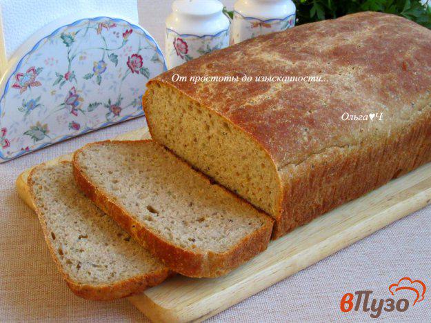 фото рецепта: Цельнозерновой хлеб с зернистой горчицей и укропом