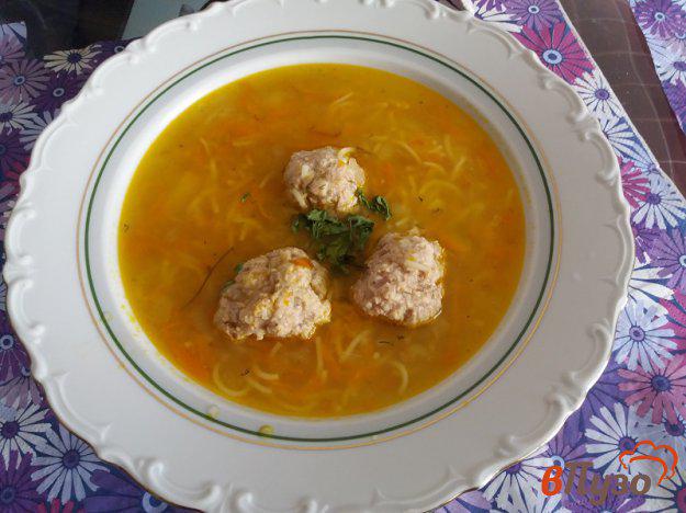 фото рецепта: Суп фрикадельками и вермишелью
