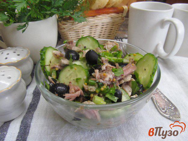 фото рецепта: Огуречный салат со свининой