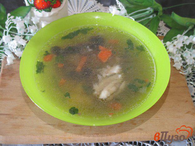фото рецепта: Суп куриный с грибами и грибным кубиком