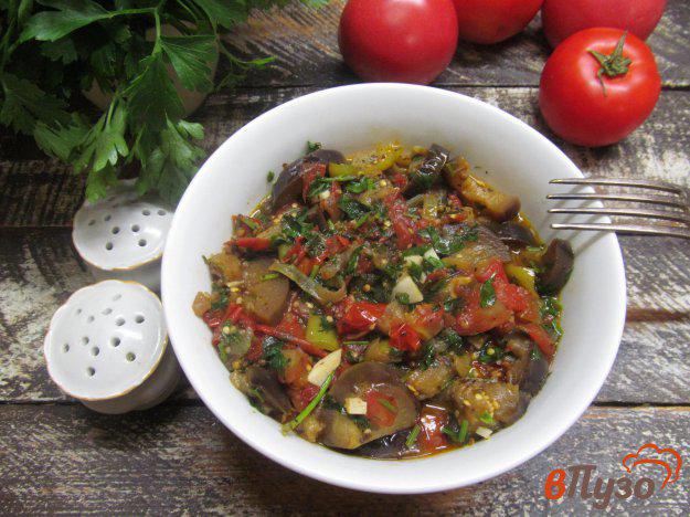 фото рецепта: Овощное рагу из баклажана с помидором