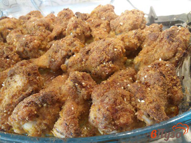 фото рецепта: Запеченные куриные плечики в панировке
