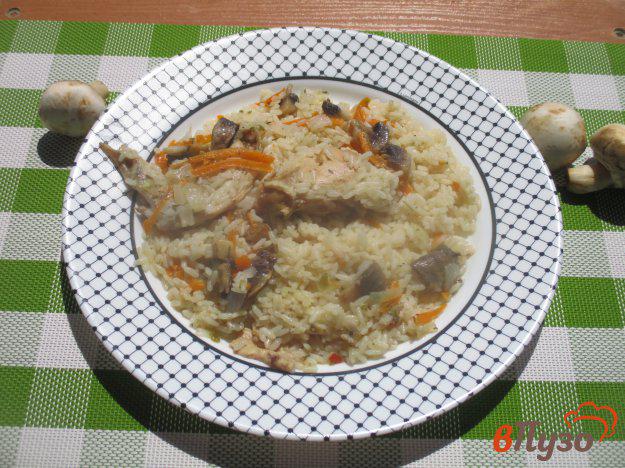 фото рецепта: Рис с курицей и грибами