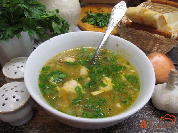 фото рецепта: Сырный суп с кабачком