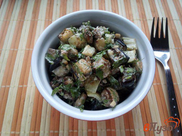 фото рецепта: Салат из баклажанов с орехами