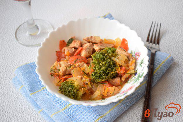 фото рецепта: Свинина, тушеная с овощами