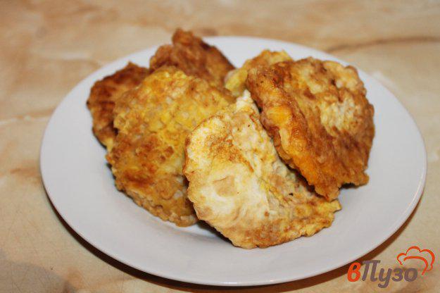 фото рецепта: Бризоли с вафлями и куриным фаршем