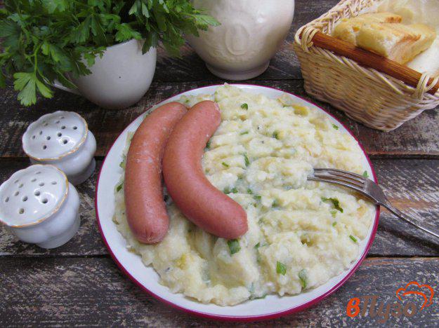 фото рецепта: Картофельное пюре с восковой фасолью и сыром