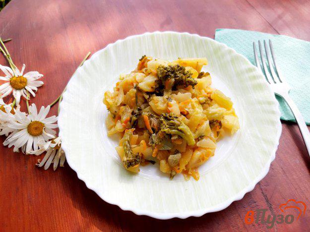 фото рецепта: Овощное рагу с брокколи и кабачком