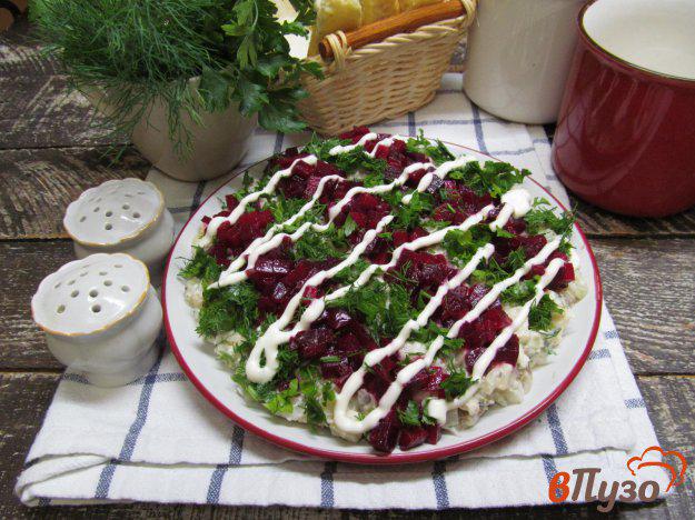 фото рецепта: Овощной салат с селедкой