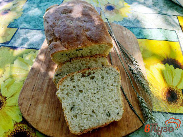 фото рецепта: Хлеб с рукколой в духовке