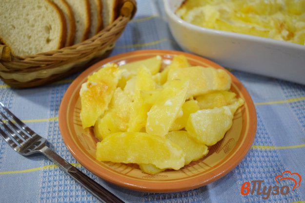 фото рецепта: Картофель запеченный в молоке с сыром