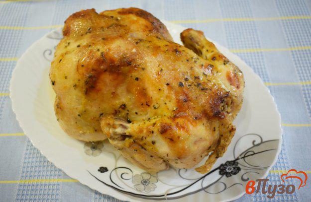 фото рецепта: Курица в сметанно-горчичном соусе запеченная в духовке