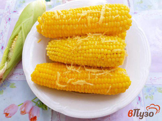 фото рецепта: Кукуруза с твердым сыром