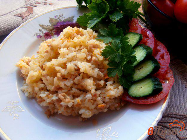 фото рецепта: Рис с фаршем в сметане