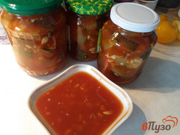 фото рецепта: Цукини в томатно-чесночной заливке