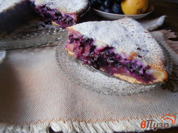 фото рецепта: Грушево-виноградный пирог