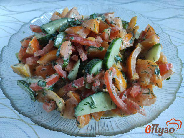 фото рецепта: Овощной салат с зеленью
