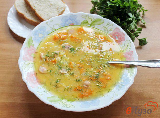 фото рецепта: Гороховый суп с сосисками