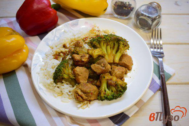 фото рецепта: Свинина с овощами на сковороде