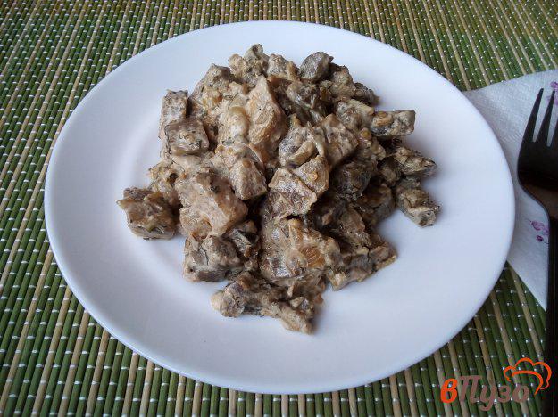 фото рецепта: Баклажаны в сметане как грибы