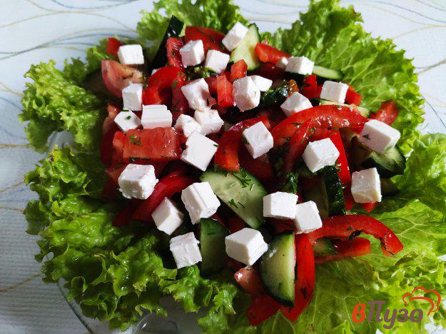 фото рецепта: Овощной салат с сыром фета