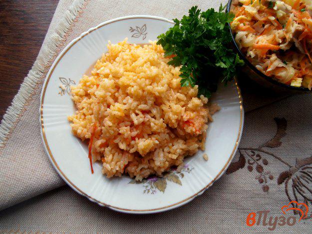 фото рецепта: Рис с овощами на курином бульоне