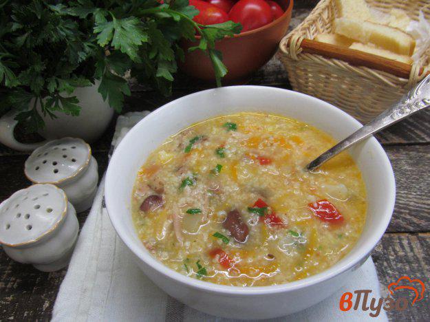 фото рецепта: Фасолевый суп с пшеном и цветной капустой