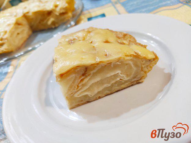 фото рецепта: Картофельный пирог с лавашом и сыром