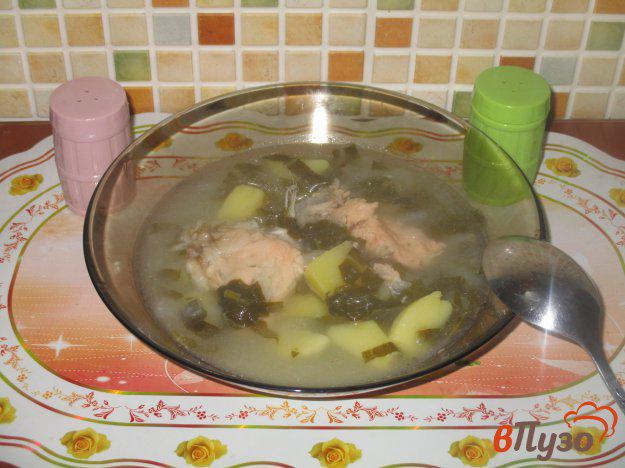 фото рецепта: Рыбный суп из головы семги со щавелем