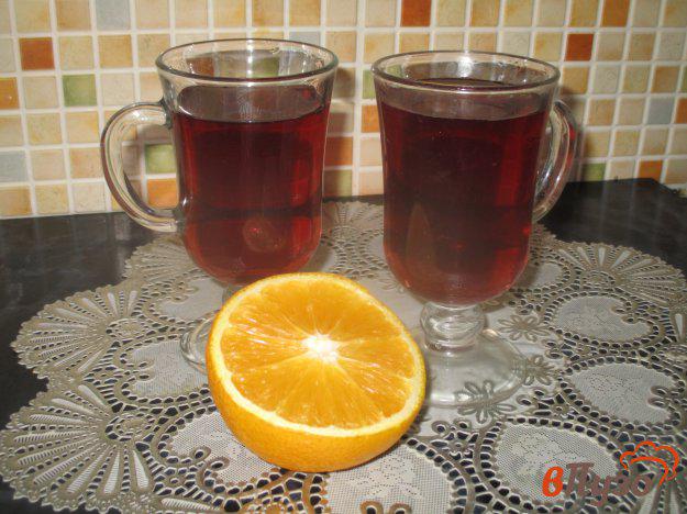 фото рецепта: Холодный чай с каркаде и апельсином