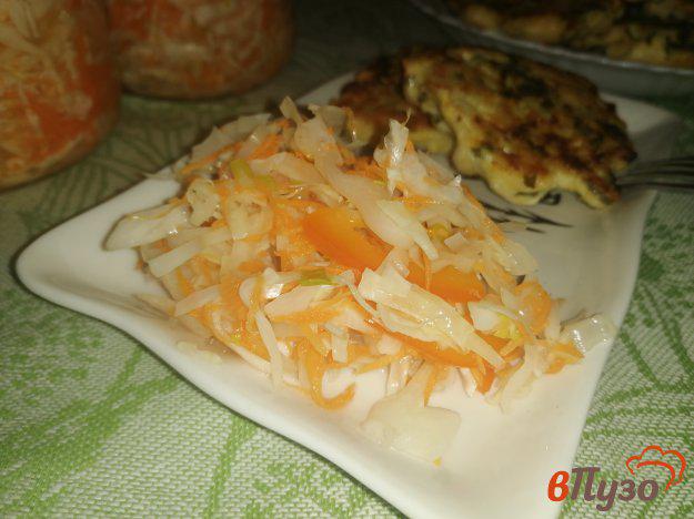 фото рецепта: Капуста маринованная с перцем и морковью