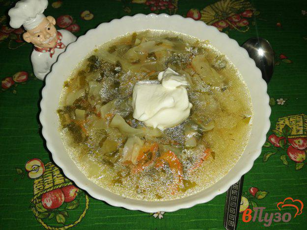 фото рецепта: Капустный суп с кольраби, перцем и горчицей