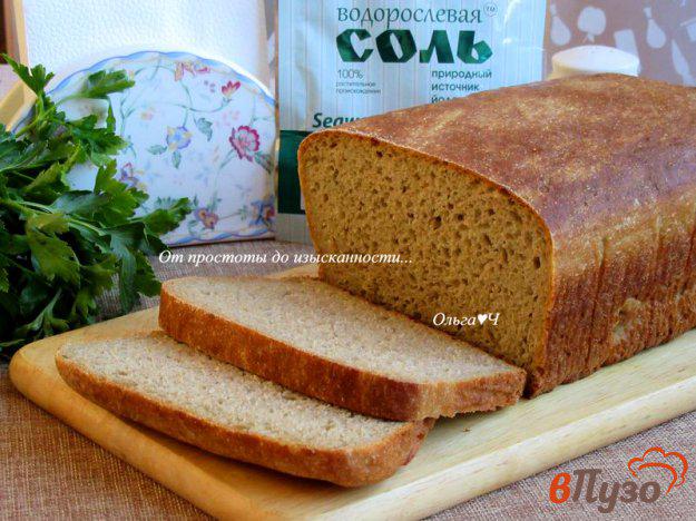 фото рецепта: Ржано-пшеничный хлеб с водорослевой солью