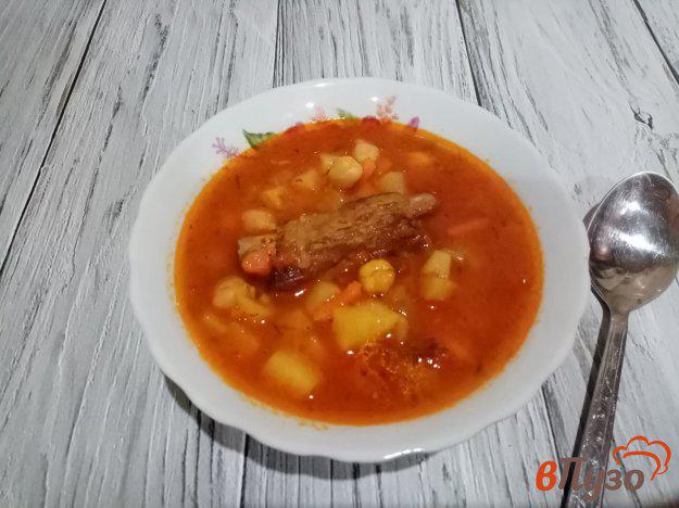 фото рецепта: Томатный суп с нутом