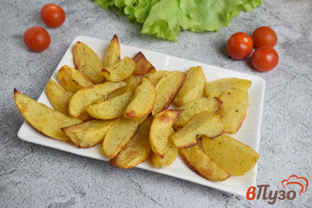 фото рецепта: Картофель дольками в духовке