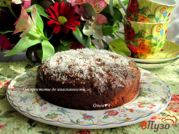 фото рецепта: Свекольно-кокосовый шоколадный мини-торт