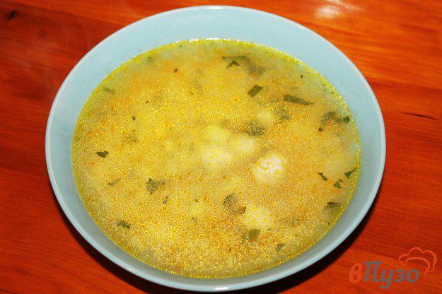 фото рецепта: Суп с кус - кусом и рыбными фрикадельками для деток