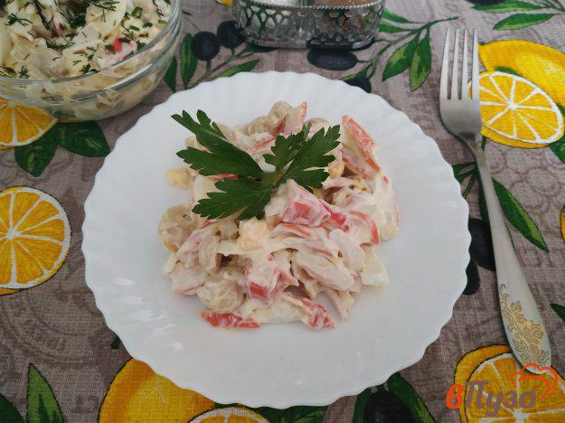 фото рецепта: Салат с маринованными шампиньонами