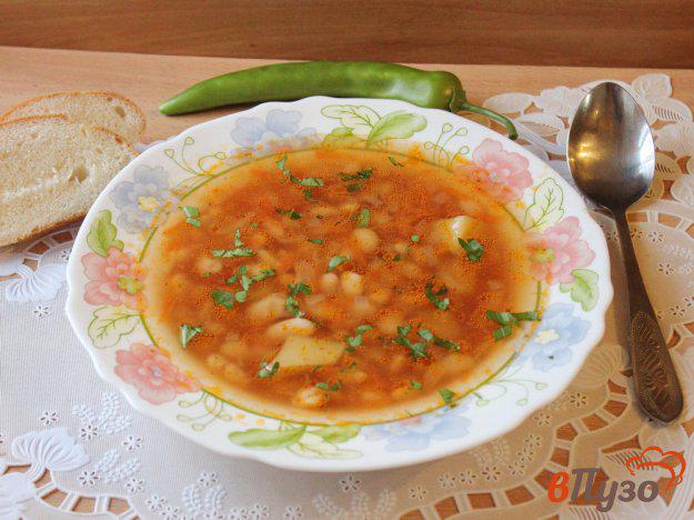 фото рецепта: Фасолевый суп с томатом