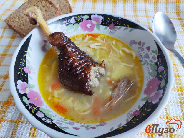 фото рецепта: Суп с петухом и домашней лапшой