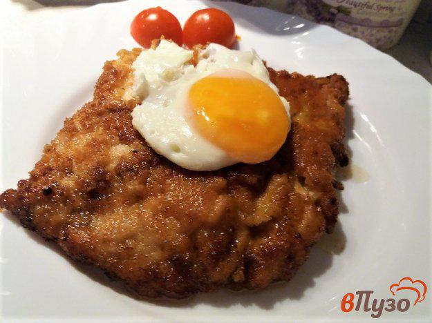 фото рецепта: Куриный шницель с яйцом