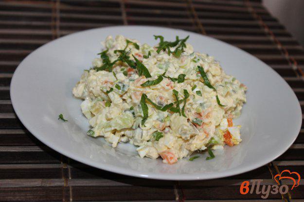 фото рецепта: Салат с курицей яйцом и сыром