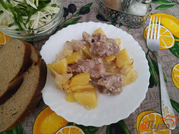 фото рецепта: Картофель с мясом в духовке