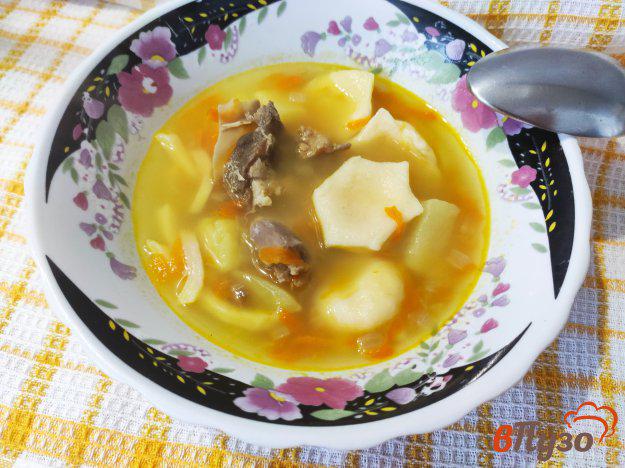 фото рецепта: Суп с сырными пельменями