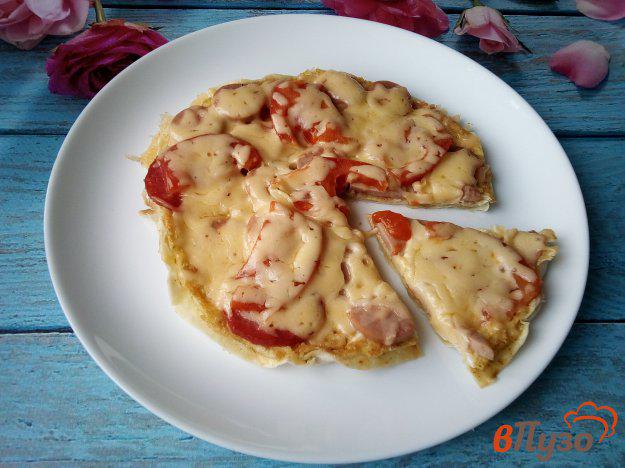 фото рецепта: Пицца из лаваша и яиц