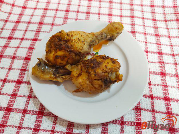 фото рецепта: Запечённые куриные голени с горчицей