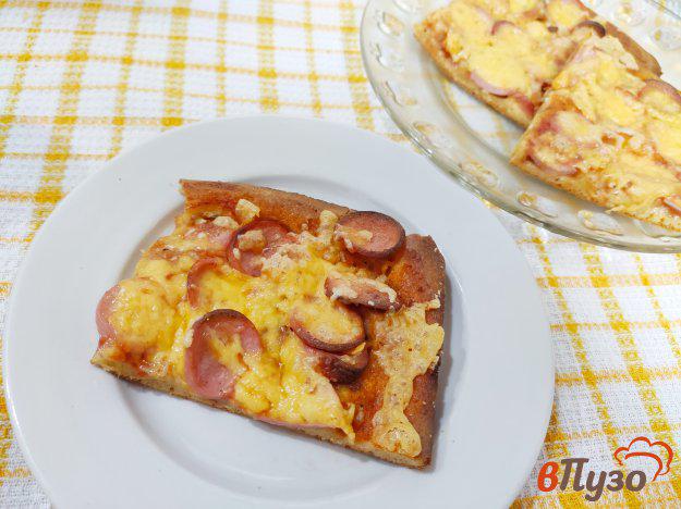 фото рецепта: Пицца на тесте из сметаны и желтков