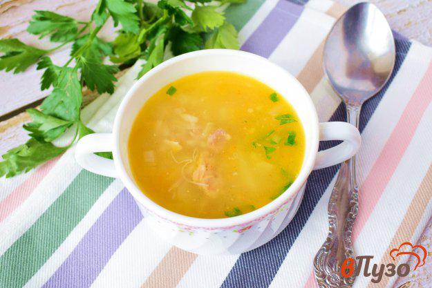 фото рецепта: Суп с мясной тушенкой